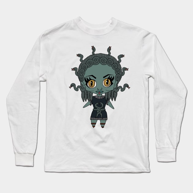 Archaic Gorgon Long Sleeve T-Shirt by thehistorygirl